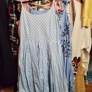 The Pretty Dress Company Blue Gingham Midi Dress